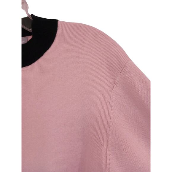 Y2k Sweater Sz PL PINK Knit Pullover Corporate Old Money Chic Career Vintage - Picture 5 of 13